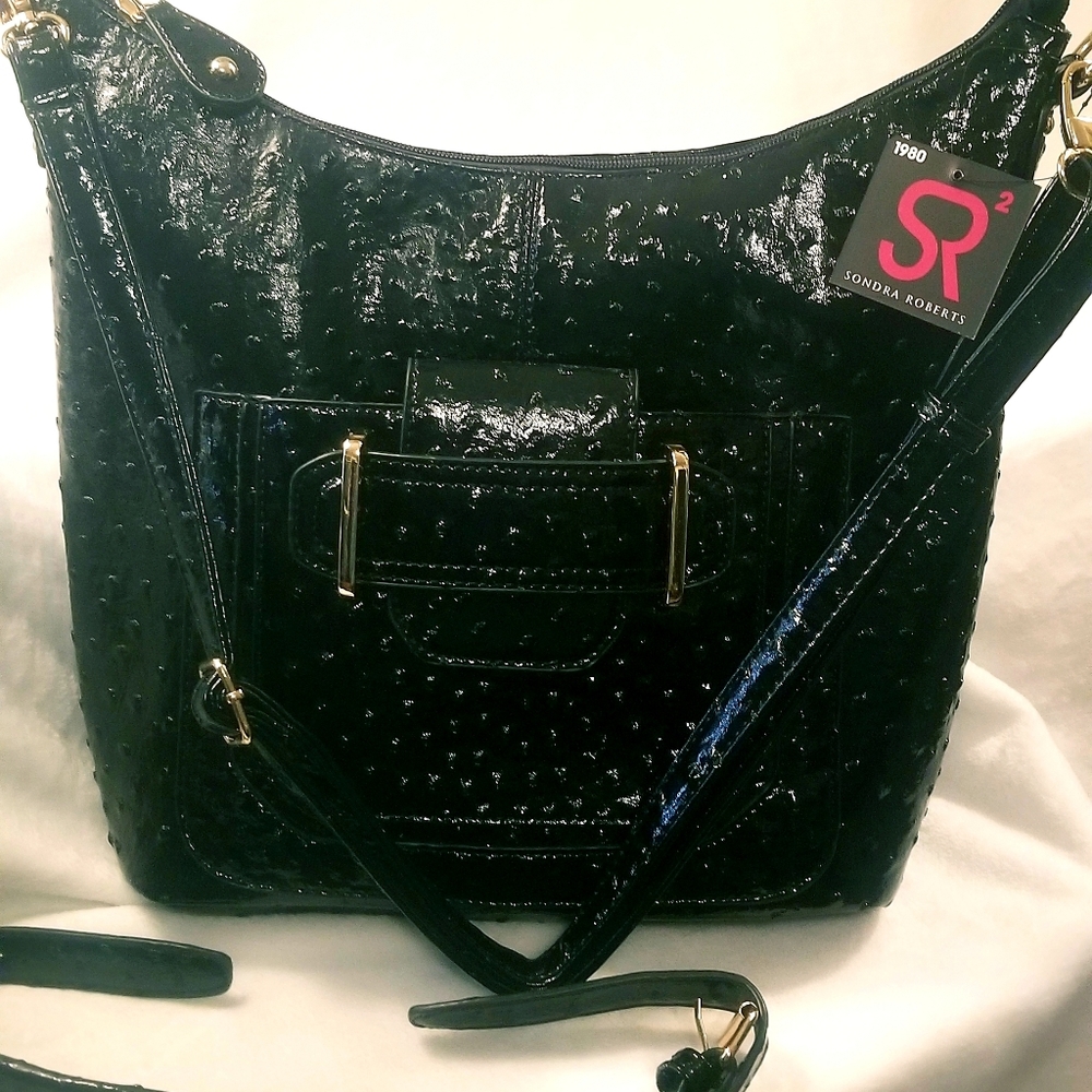 Black shoulder/hand bag